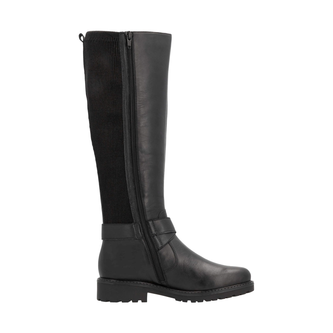 black elegant closed ladies' boots