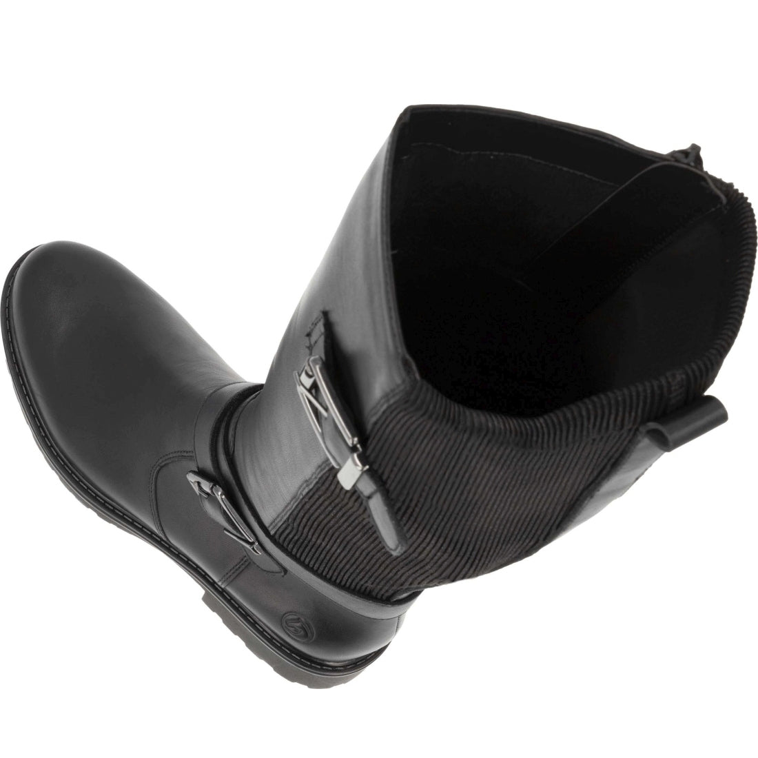 black elegant closed ladies' boots