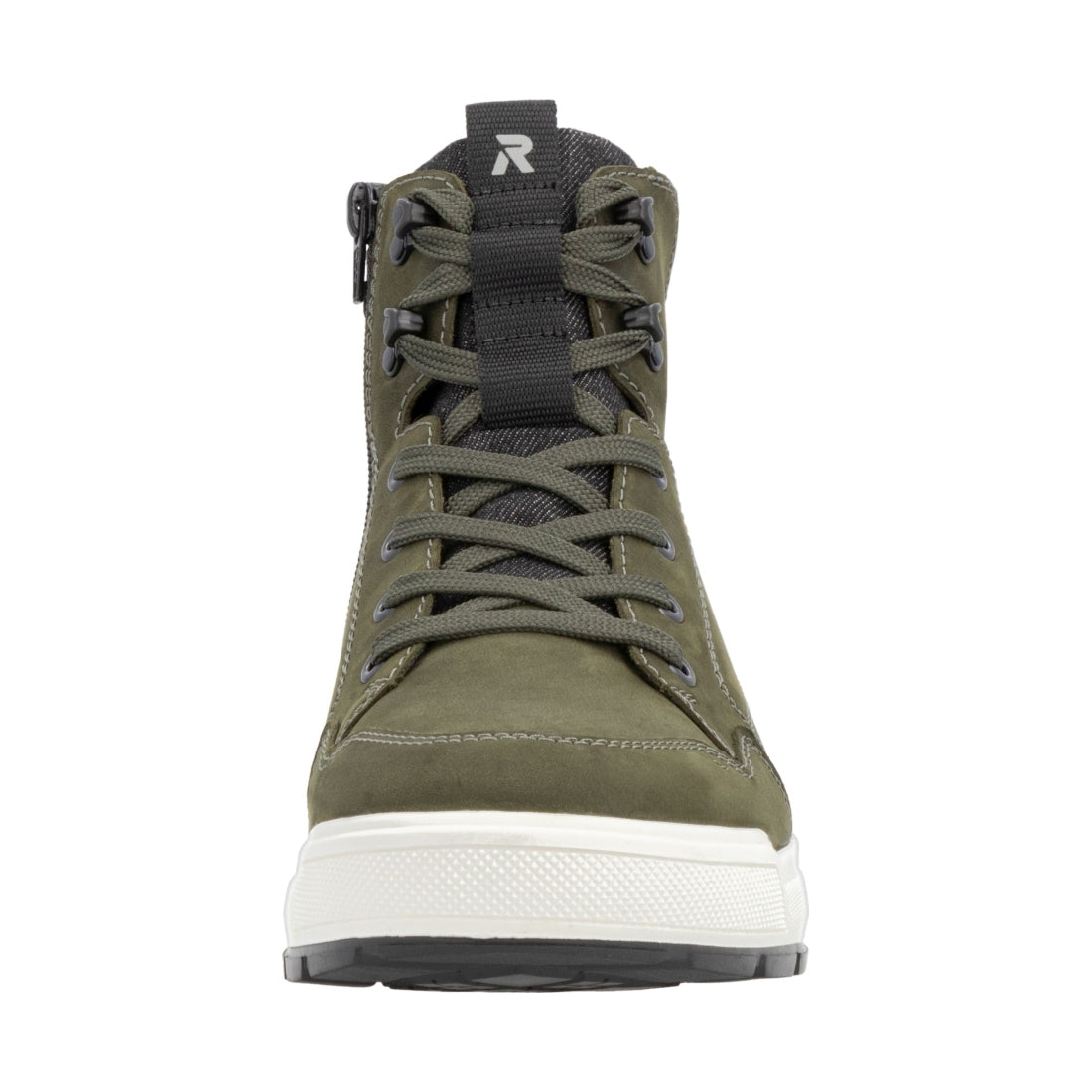 green casual closed men's boots