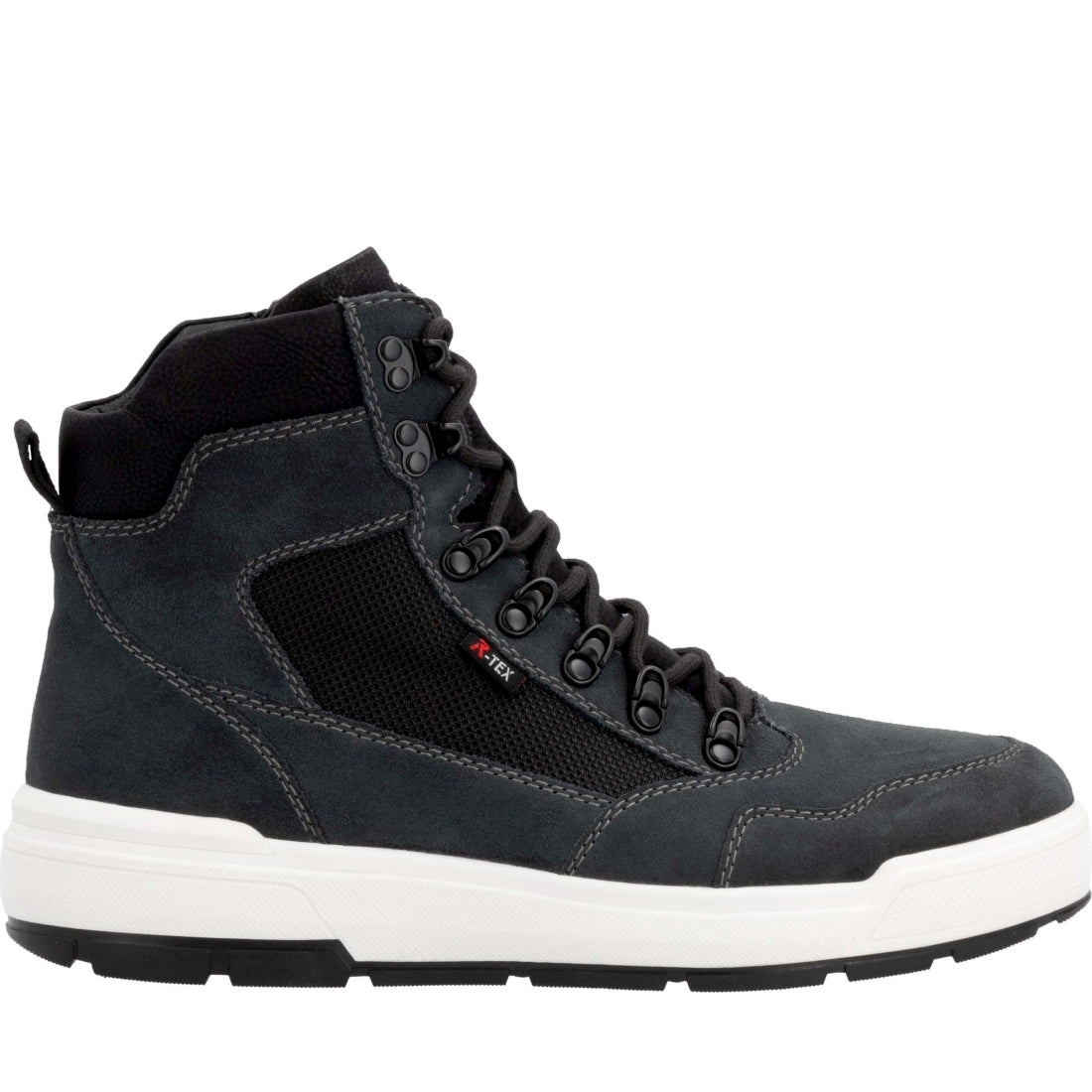 grey combination casual closed men's boots