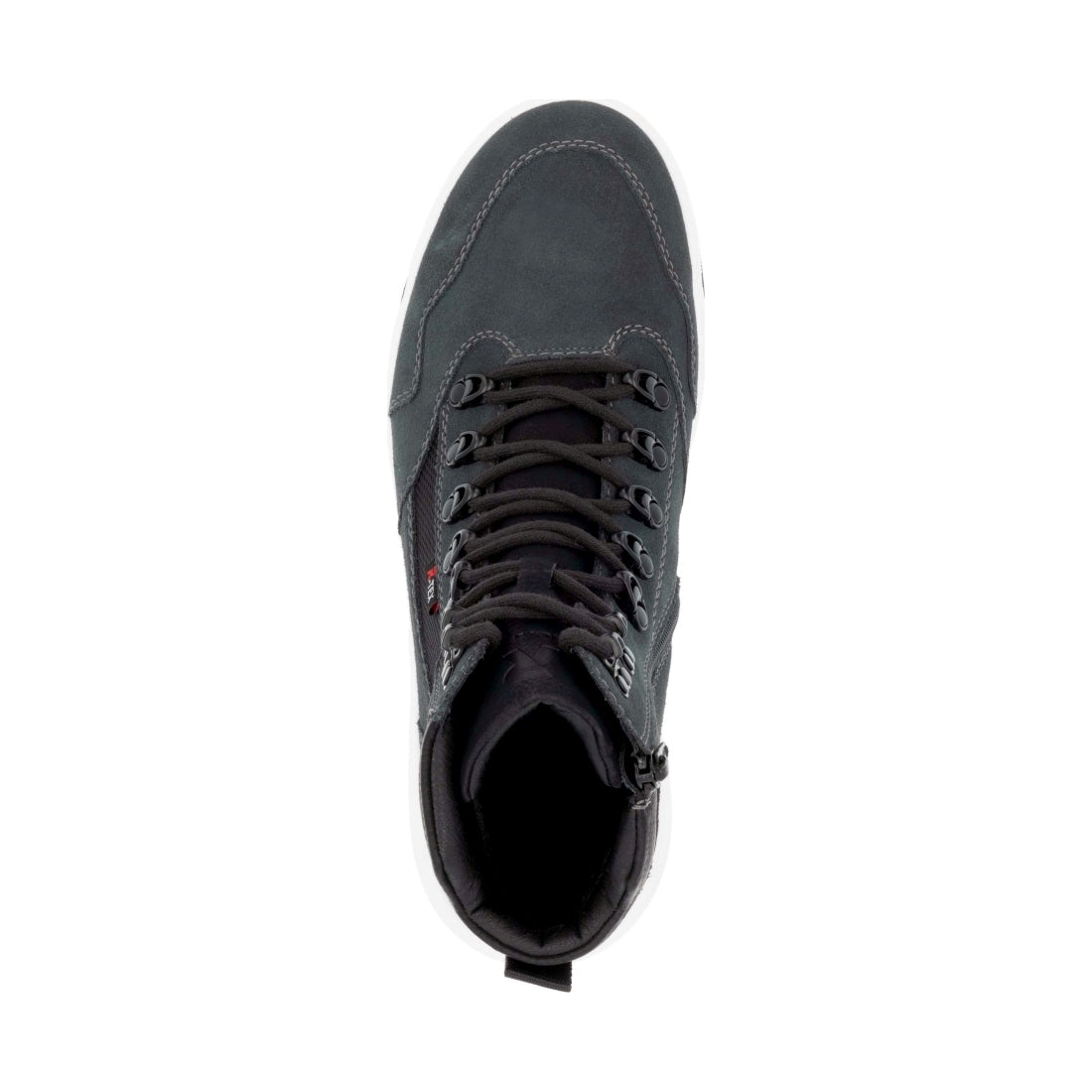 grey combination casual closed men's boots