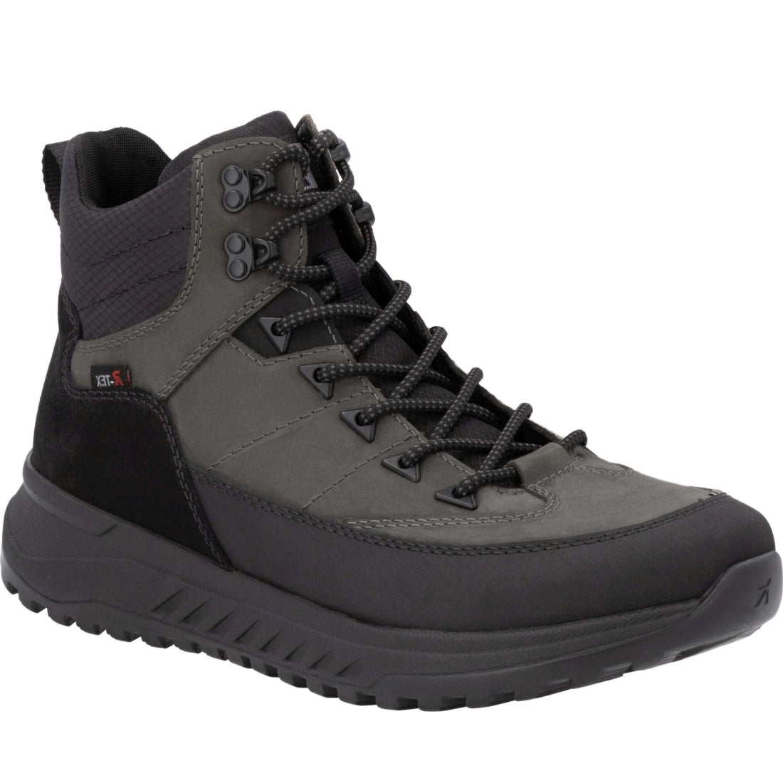 grey combination casual closed men's boots