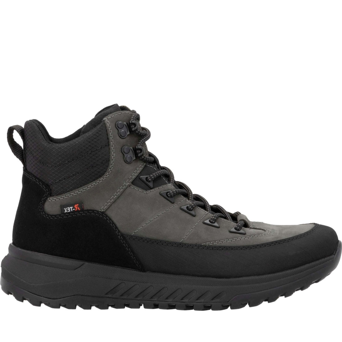 grey combination casual closed men's boots