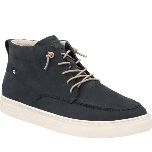 blue casual closed men's boots
