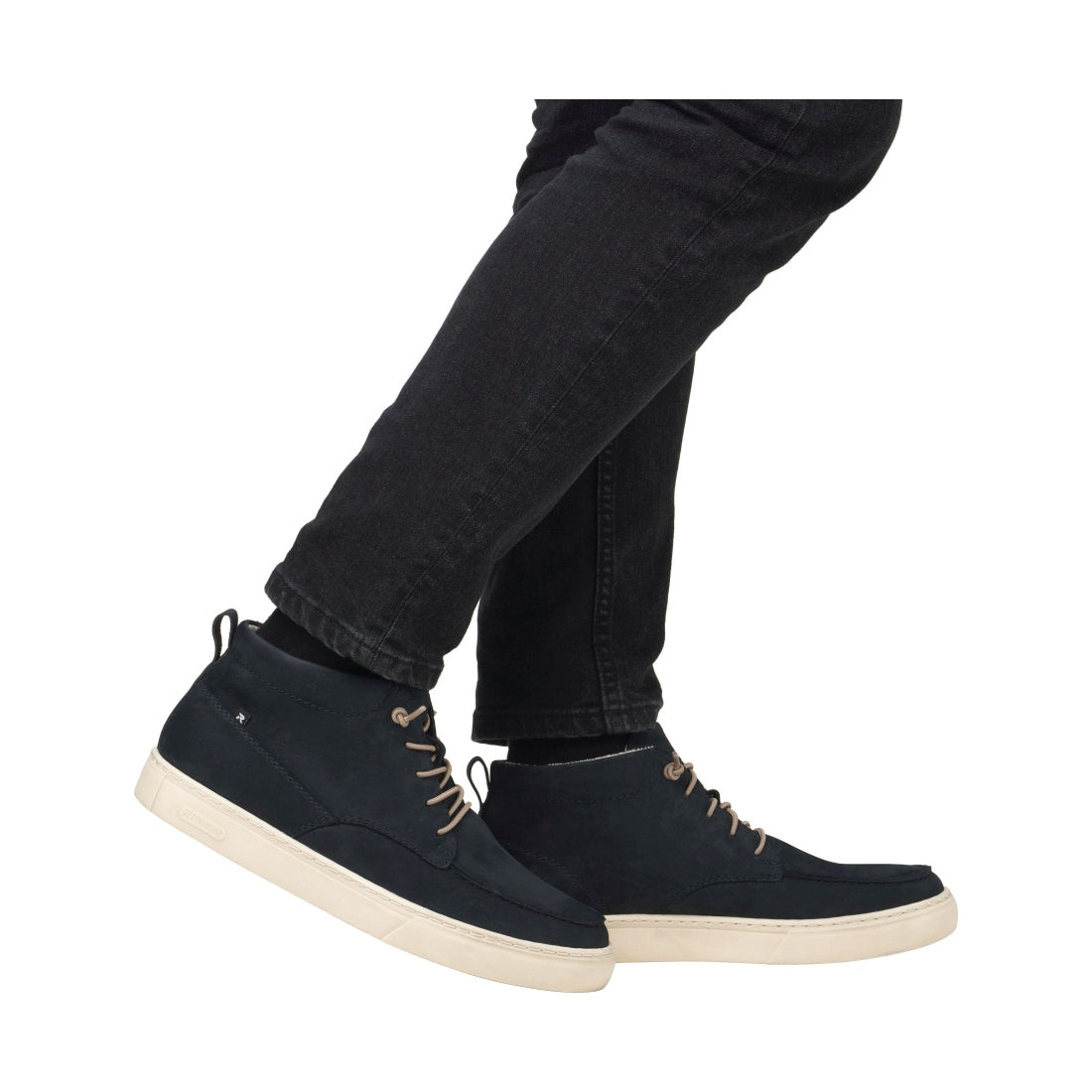 blue casual closed men's boots