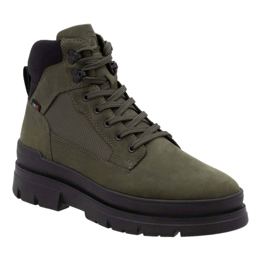 green casual closed men's boots