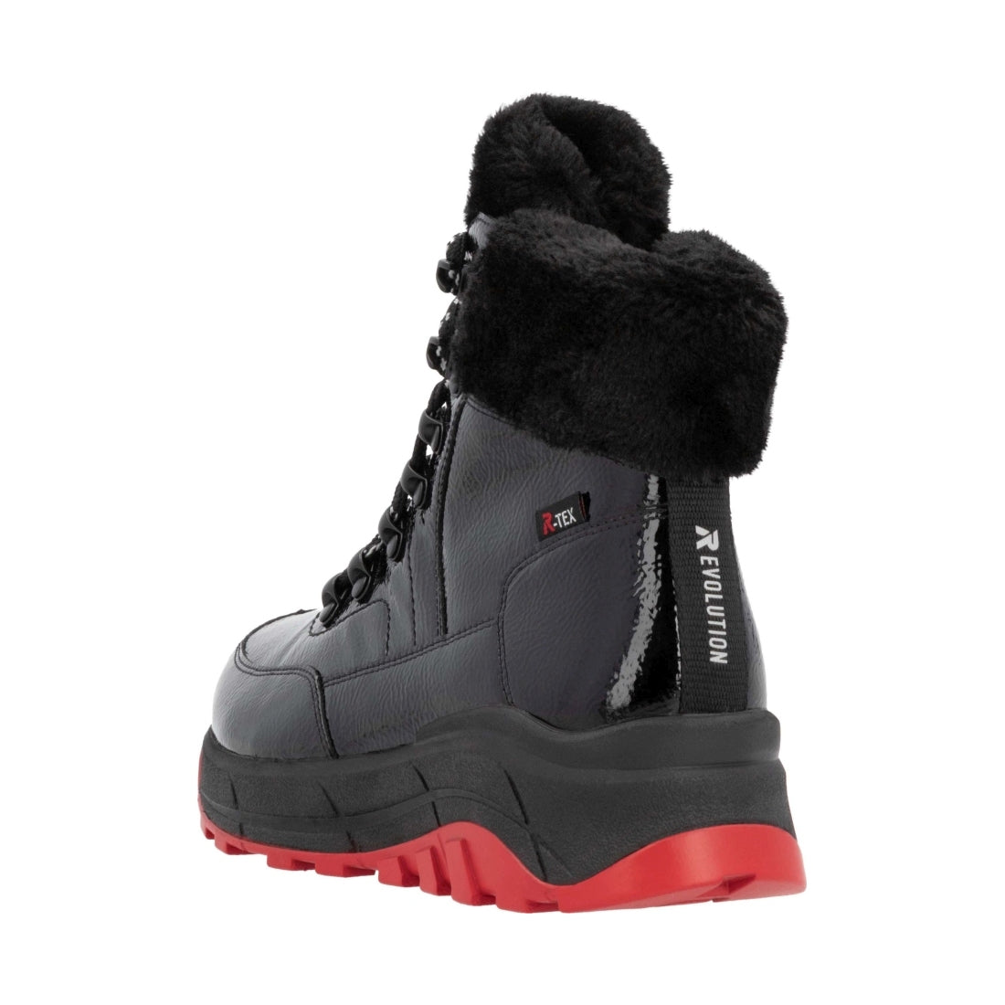 black casual closed ladies mid height boots