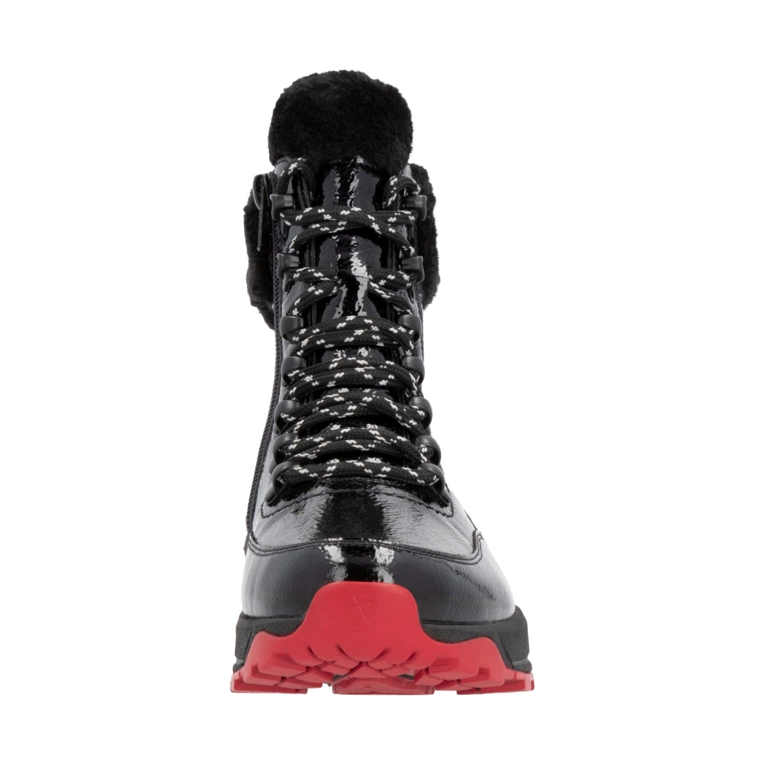 black casual closed ladies mid height boots