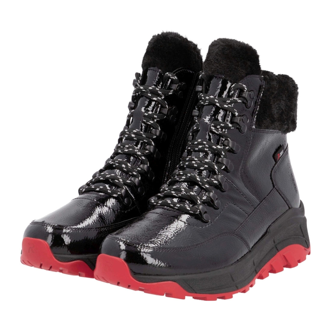 black casual closed ladies mid height boots