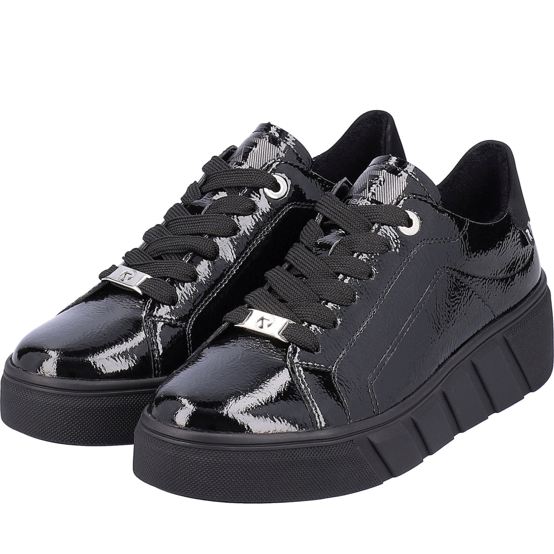 black casual closed ladies shoes