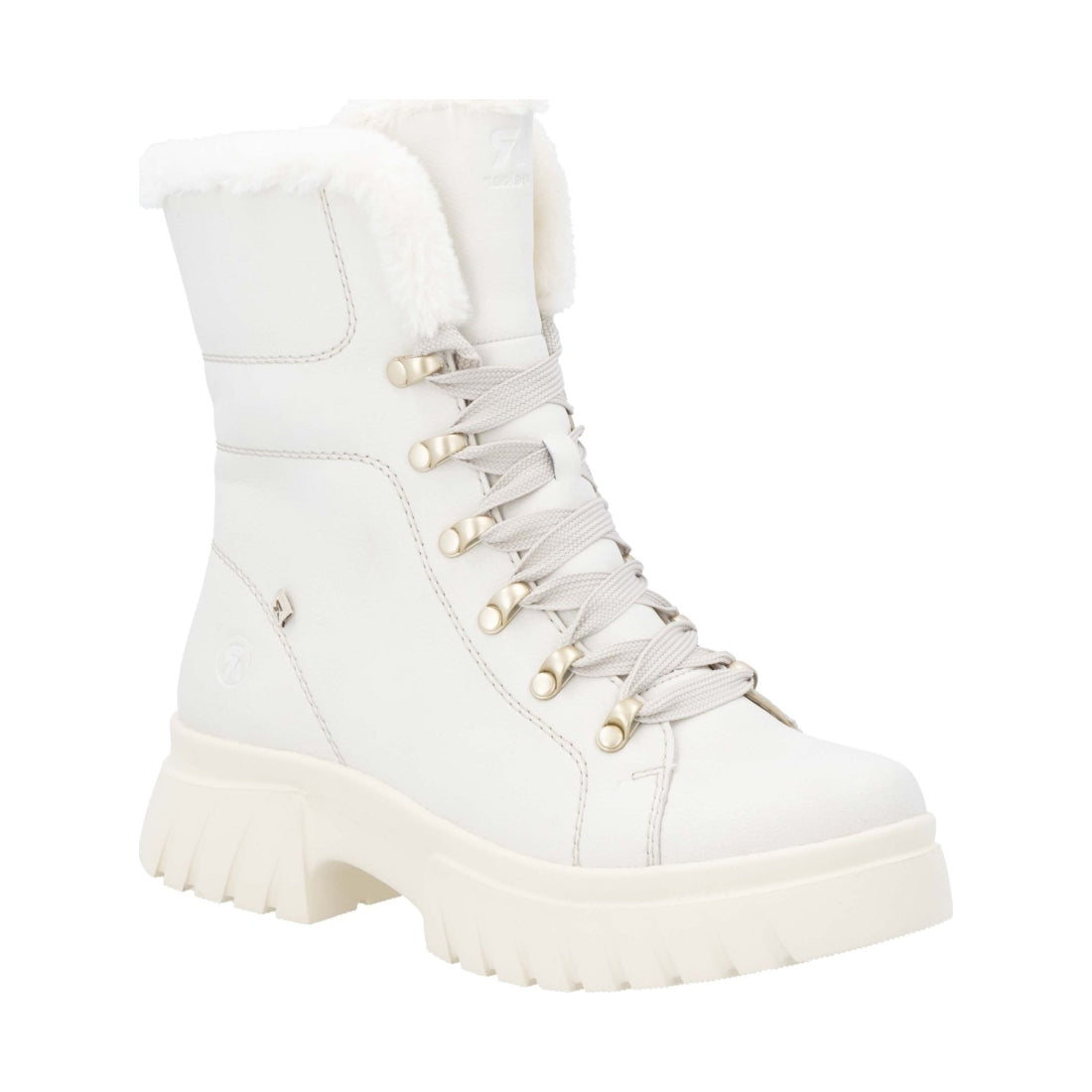 white casual closed ladies mid height boots