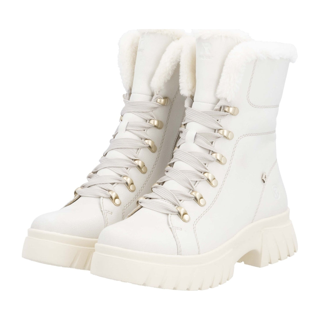 white casual closed ladies mid height boots