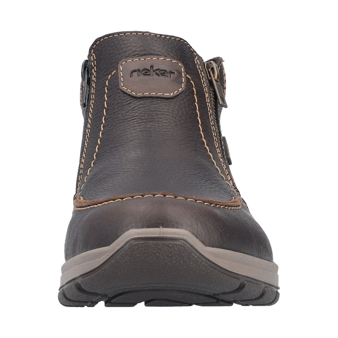 brown casual closed men's boots