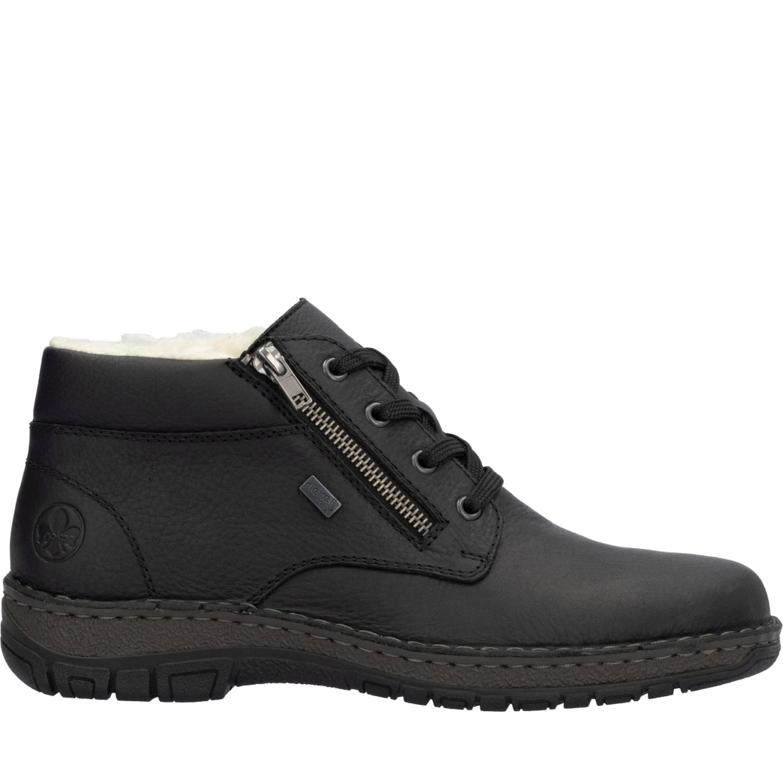 black casual closed men's boots