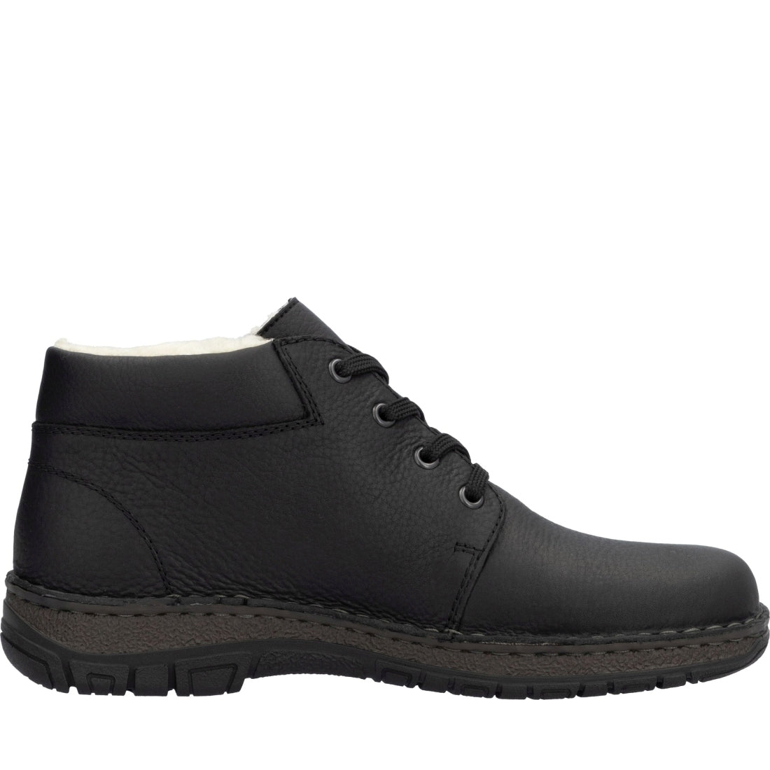 black casual closed men's boots