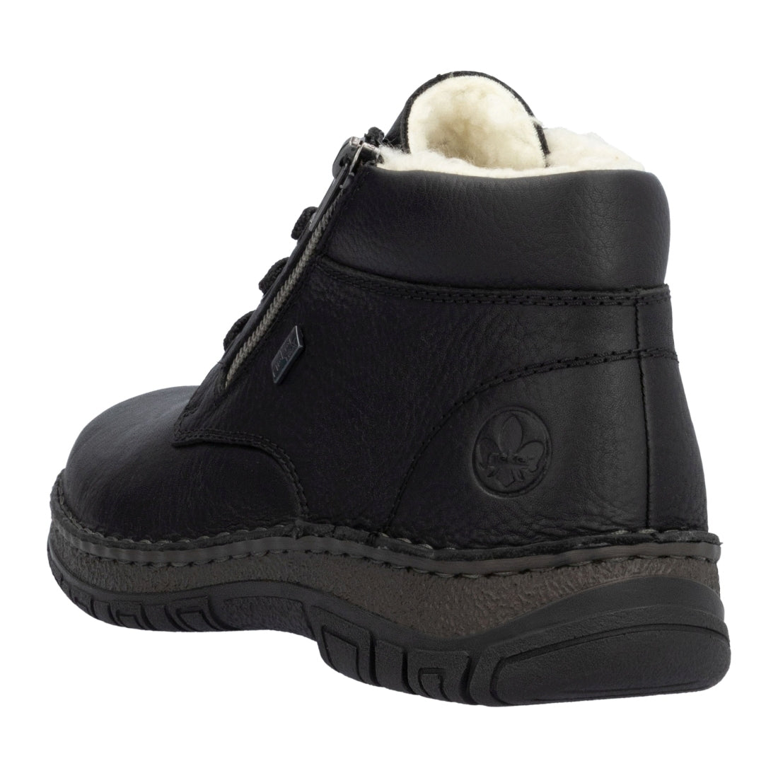 black casual closed men's boots