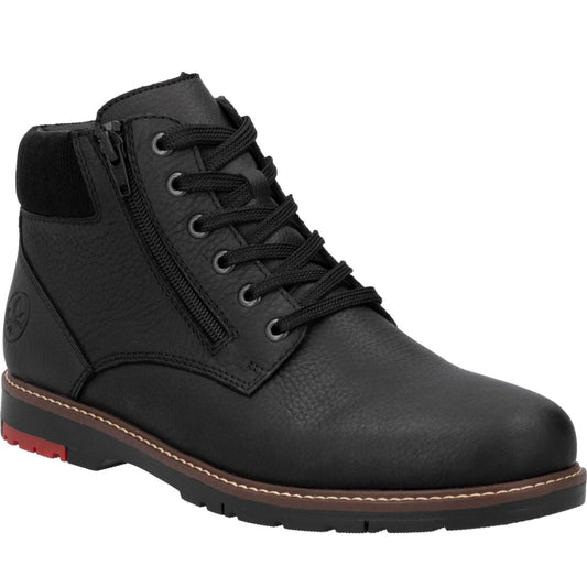 black casual closed men's boots