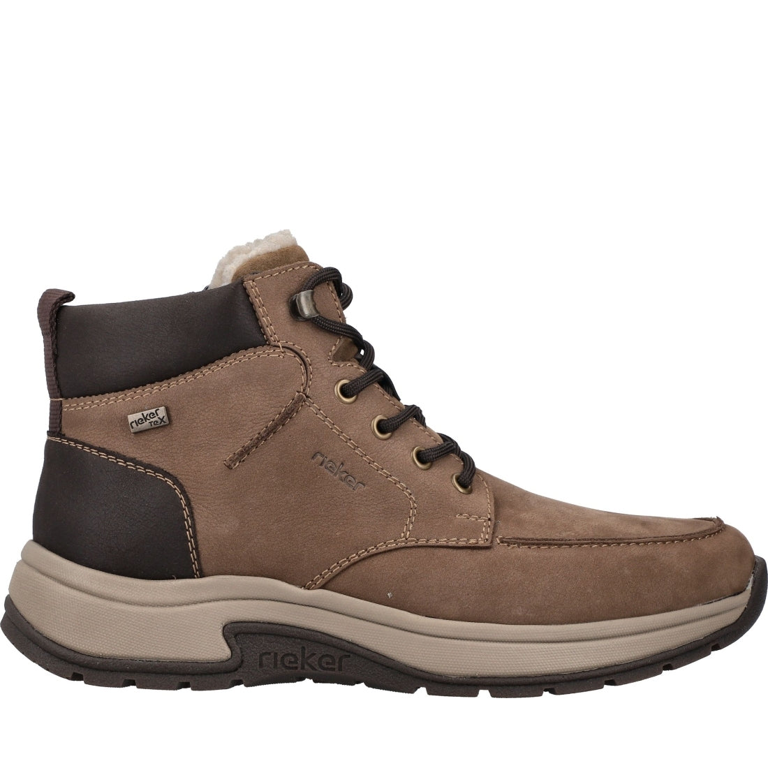 brown casual closed men's boots