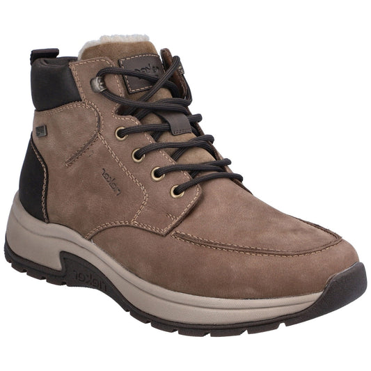 brown casual closed men's boots