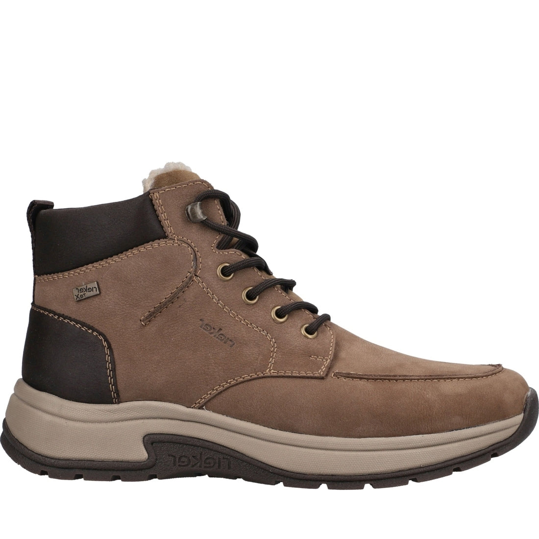 brown casual closed men's boots