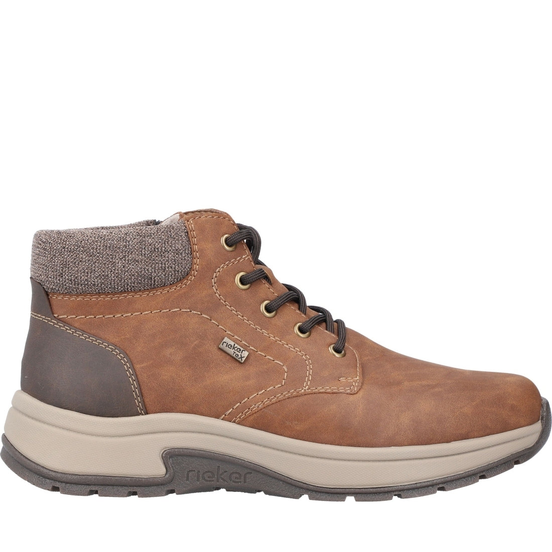 brown casual closed men's boots