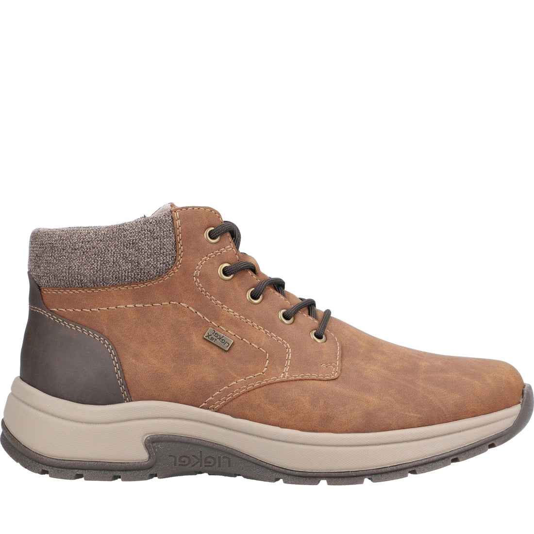 brown casual closed men's boots