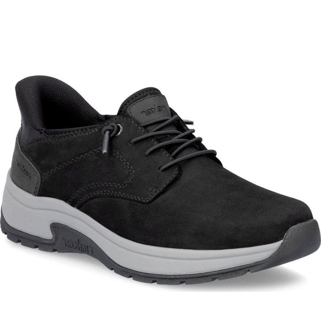 black casual closed men's shoes