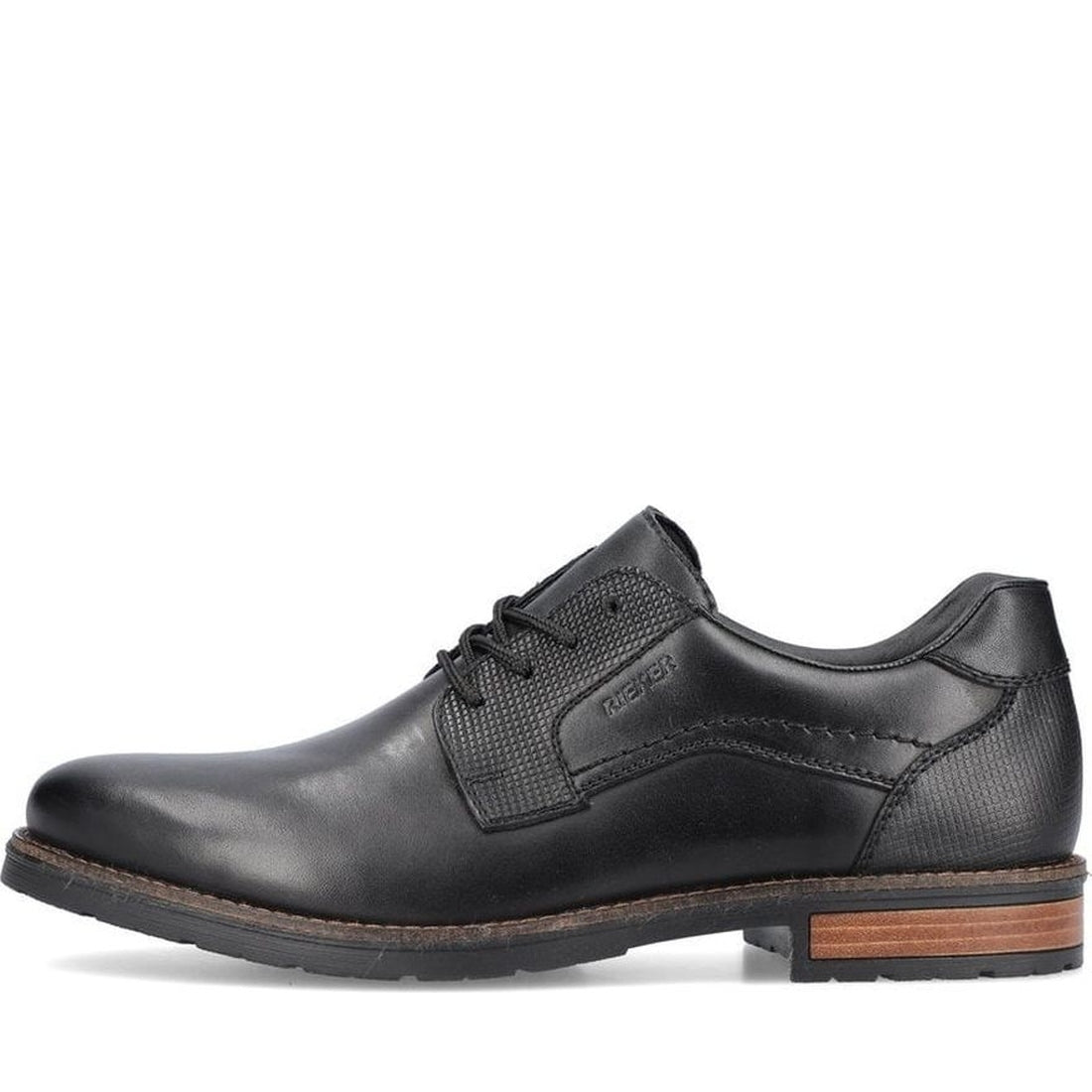 black elegant closed men's shoes