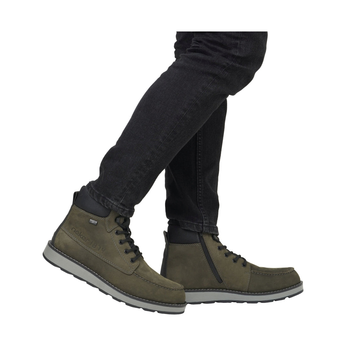 green combination casual closed men's boots