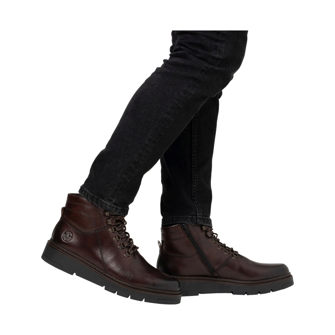 brown casual closed men's boots