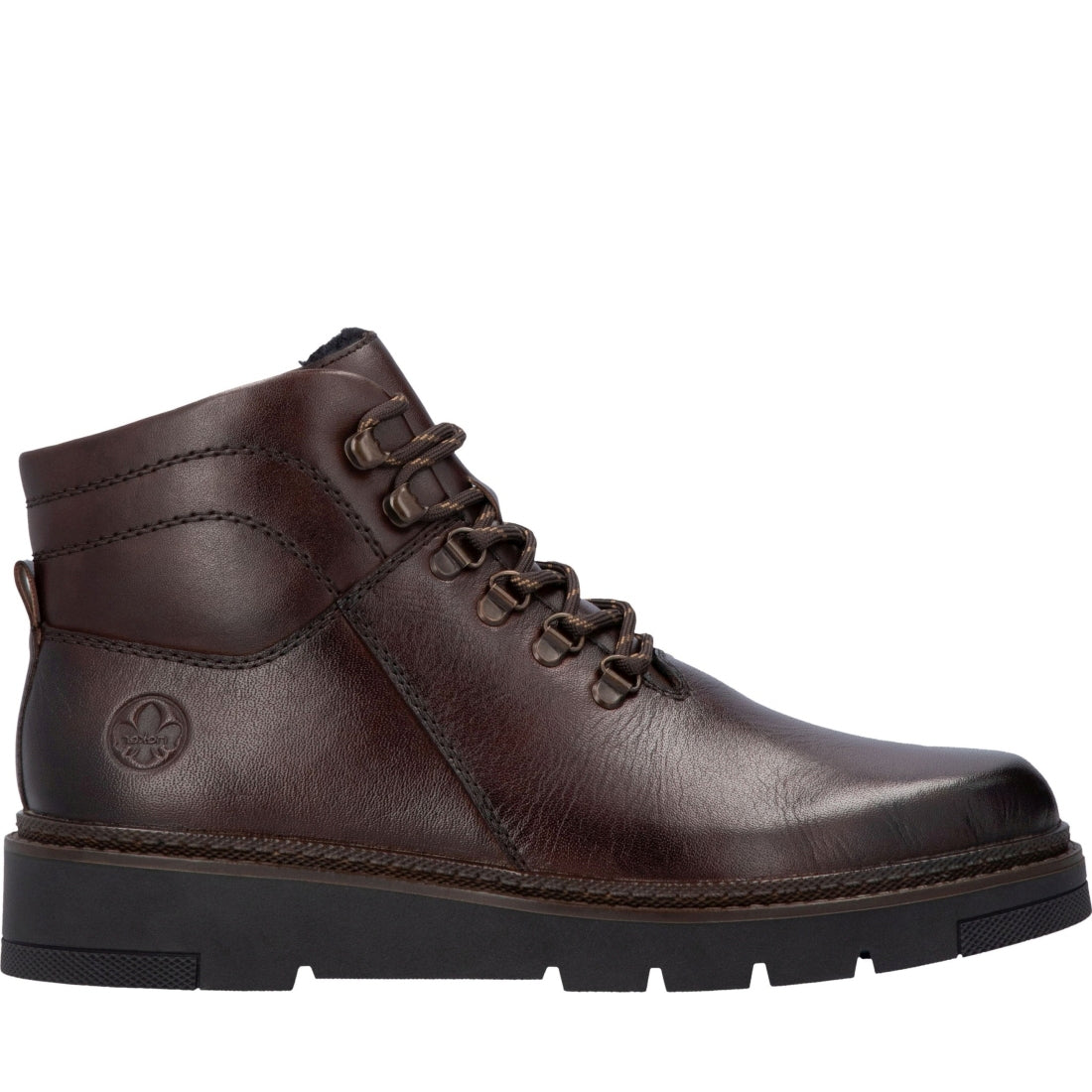 brown casual closed men's boots