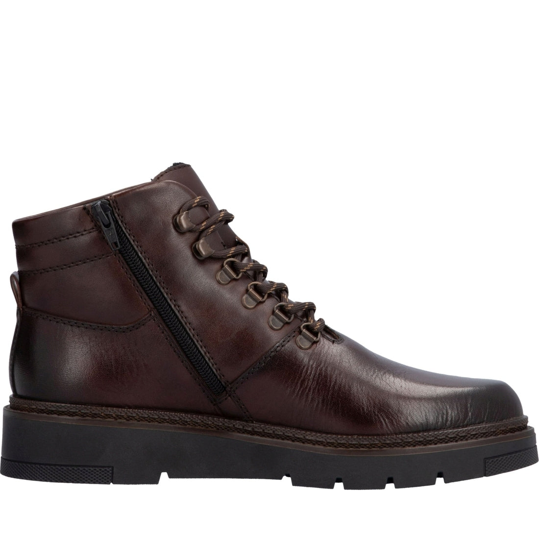 brown casual closed men's boots