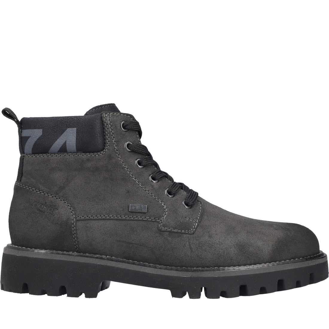 grey casual closed men's boots