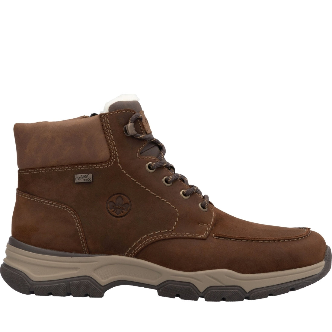 brown casual closed men's boots