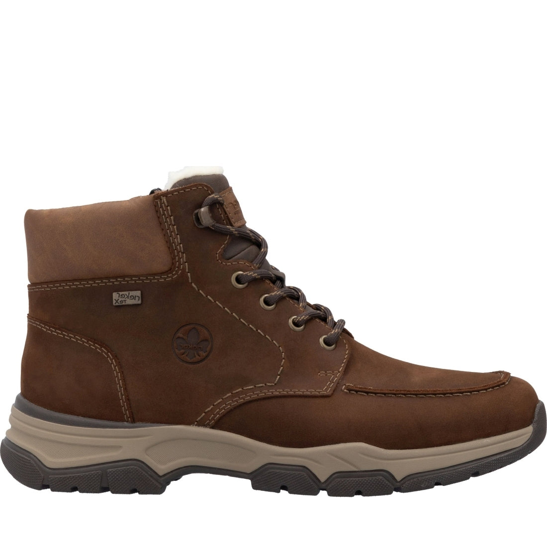 brown casual closed men's boots