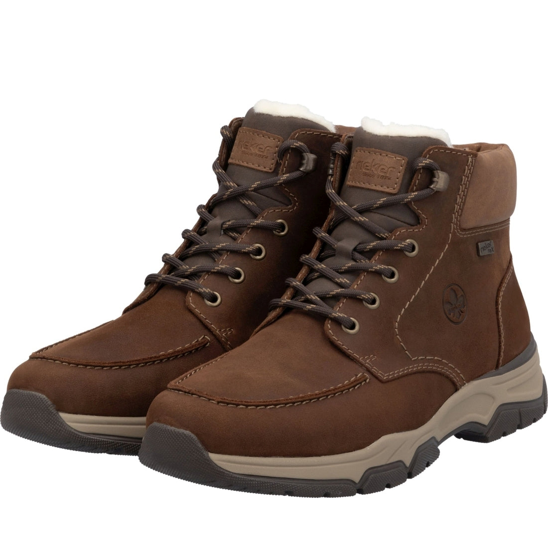 brown casual closed men's boots