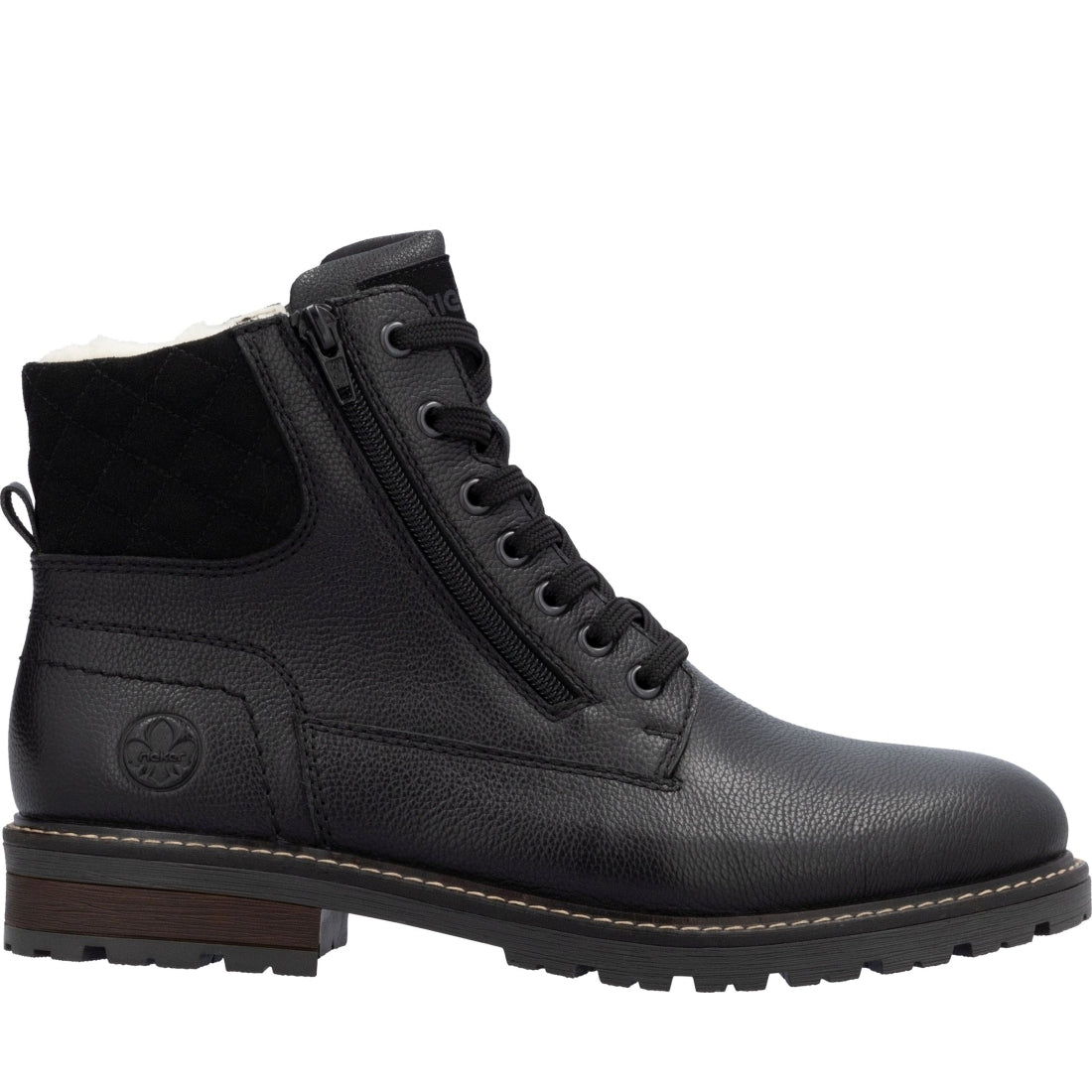 black casual closed men's boots