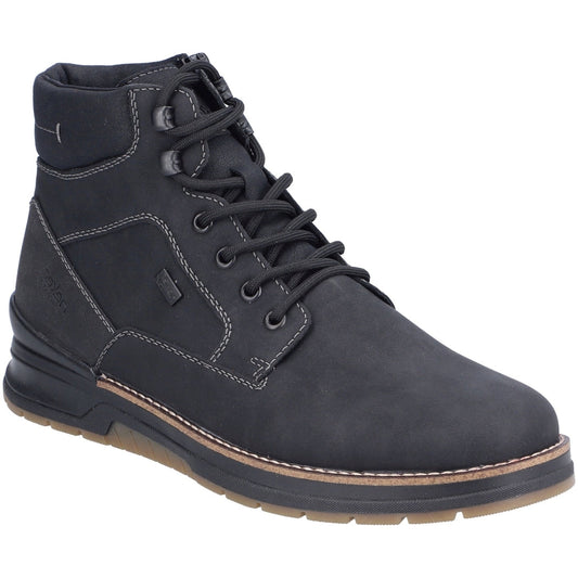 black casual closed men's boots