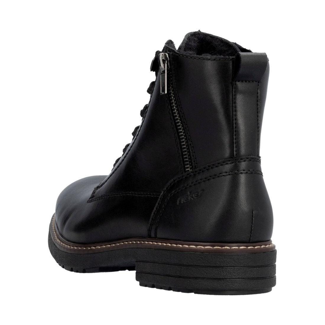 black casual closed men's boots