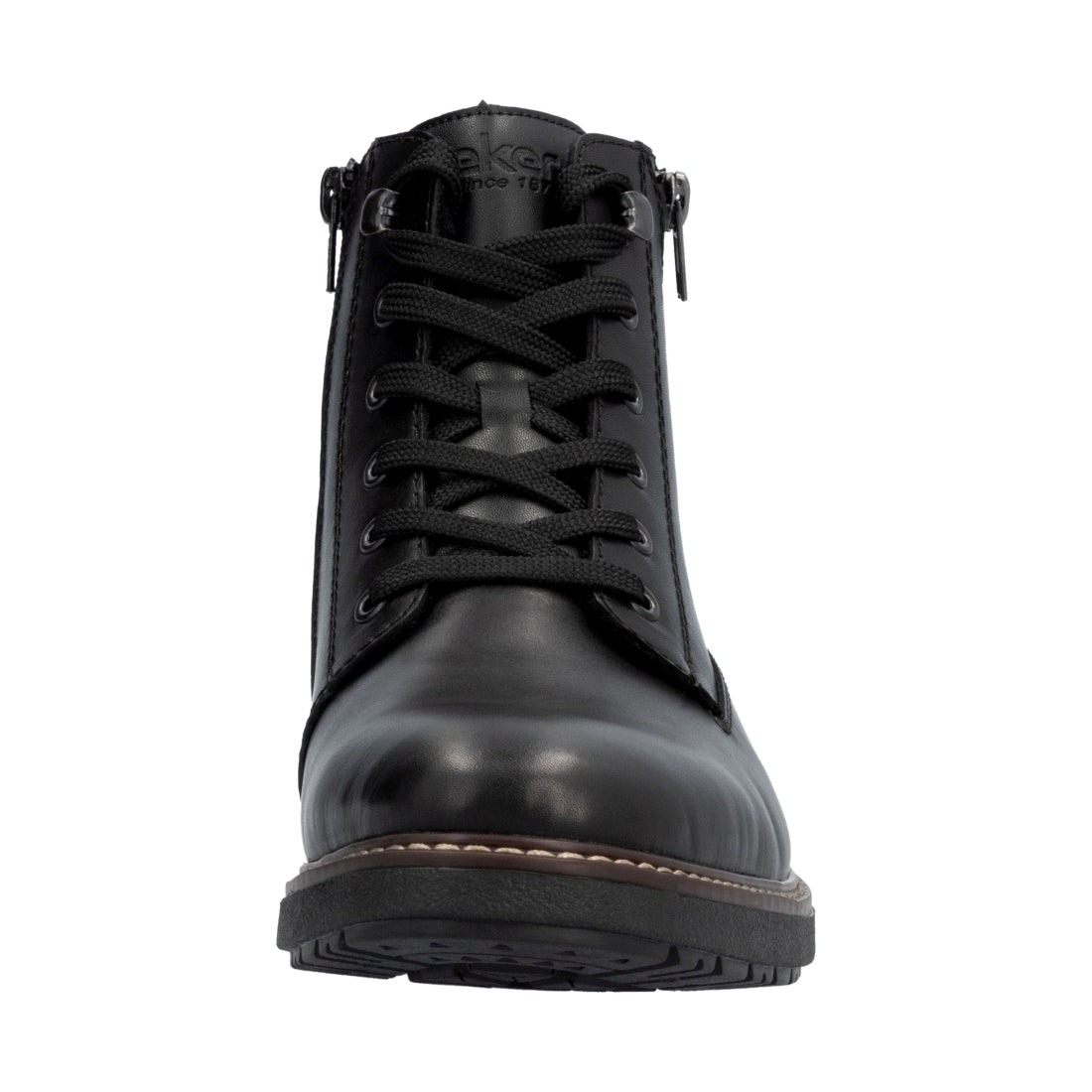 black casual closed men's boots