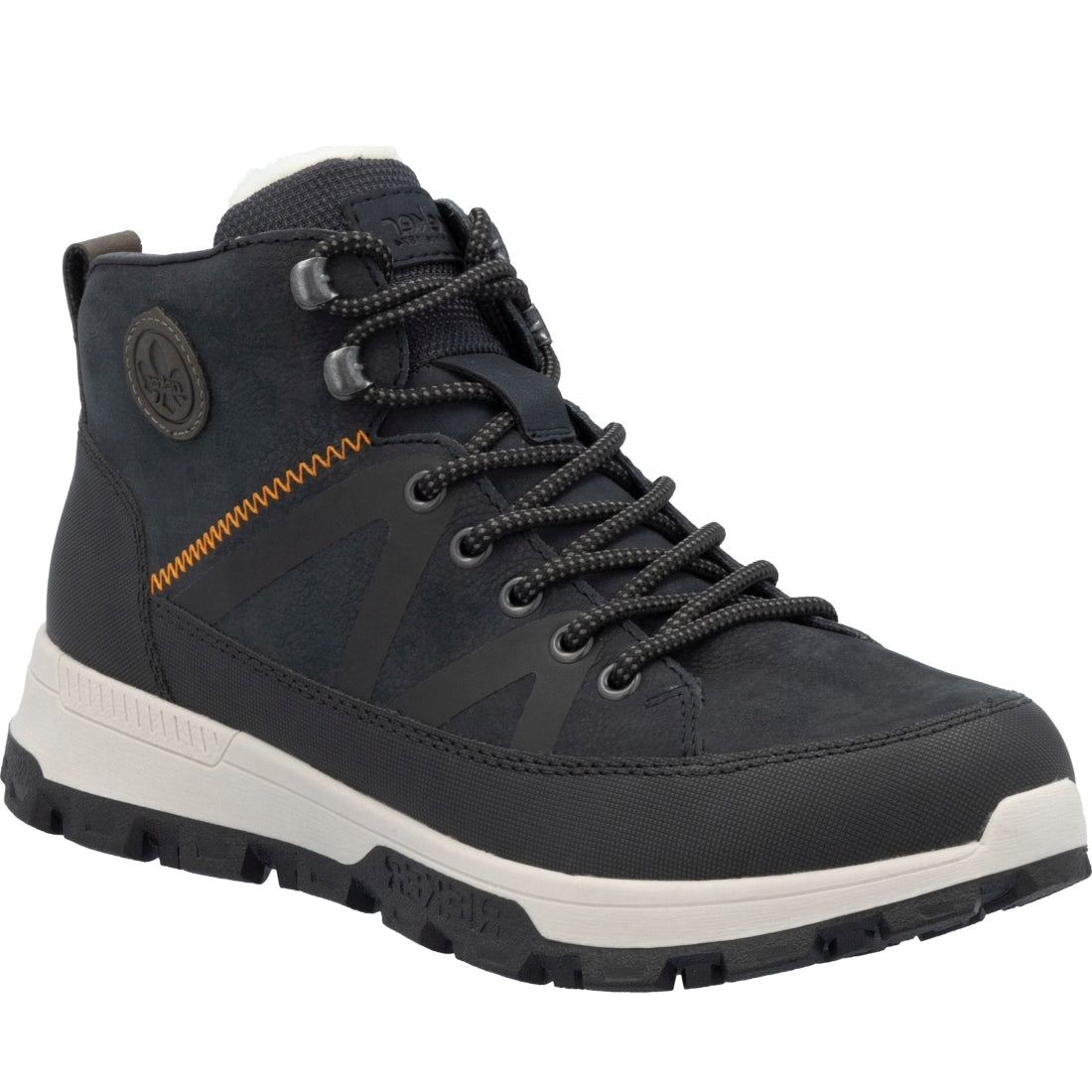 blue combination casual closed men's boots