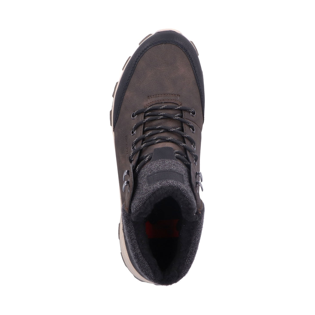 brown combination casual closed men's boots