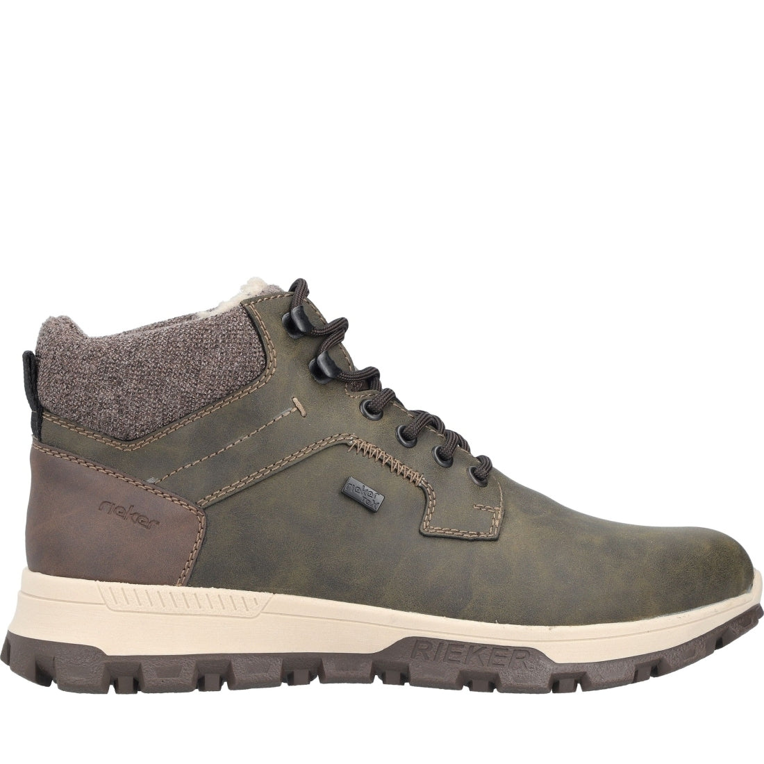 green casual closed men's boots