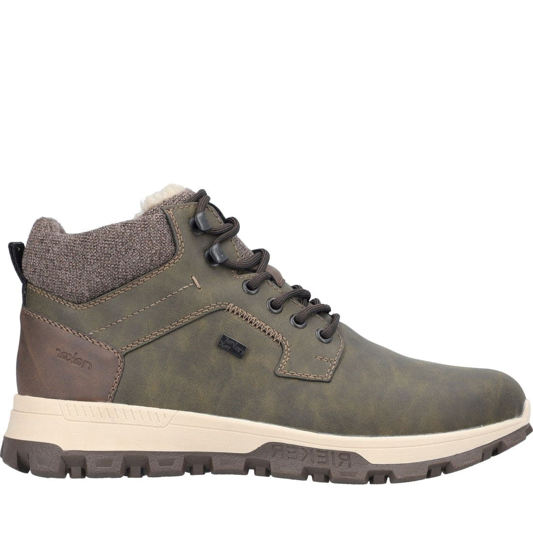 green casual closed men's boots