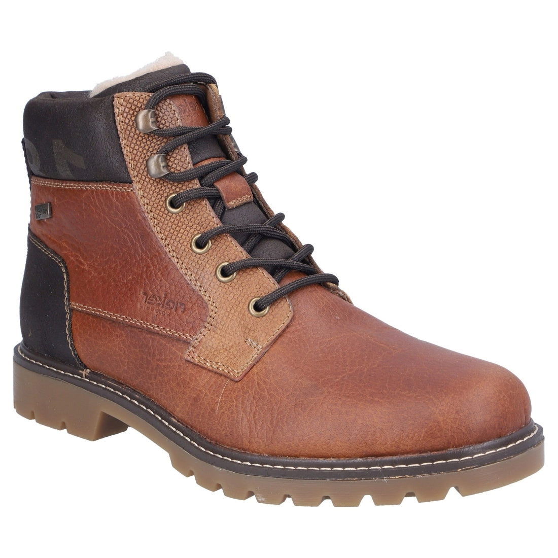 brown casual closed men's boots