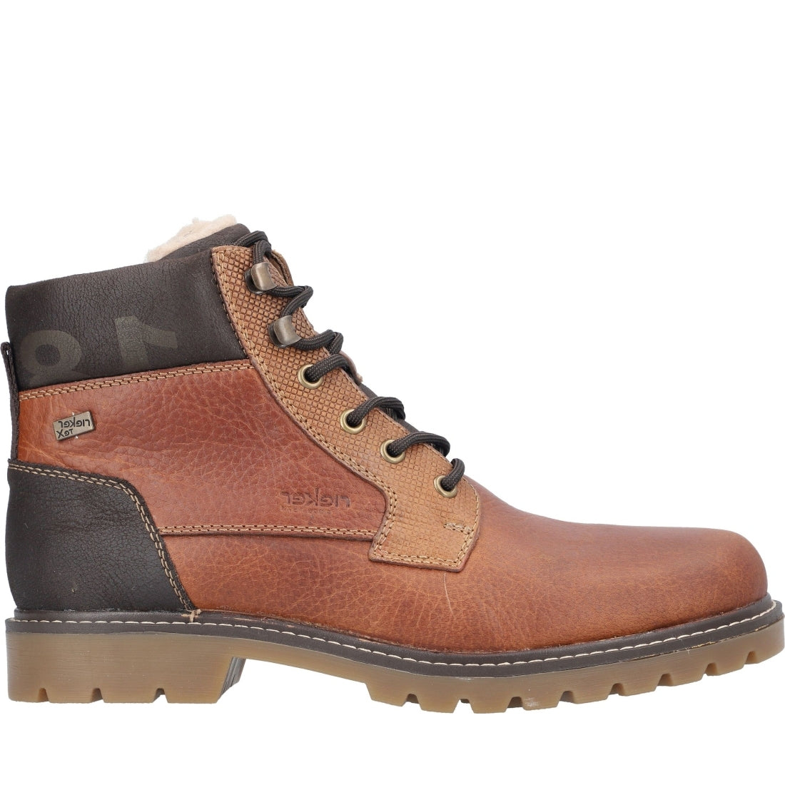 brown casual closed men's boots