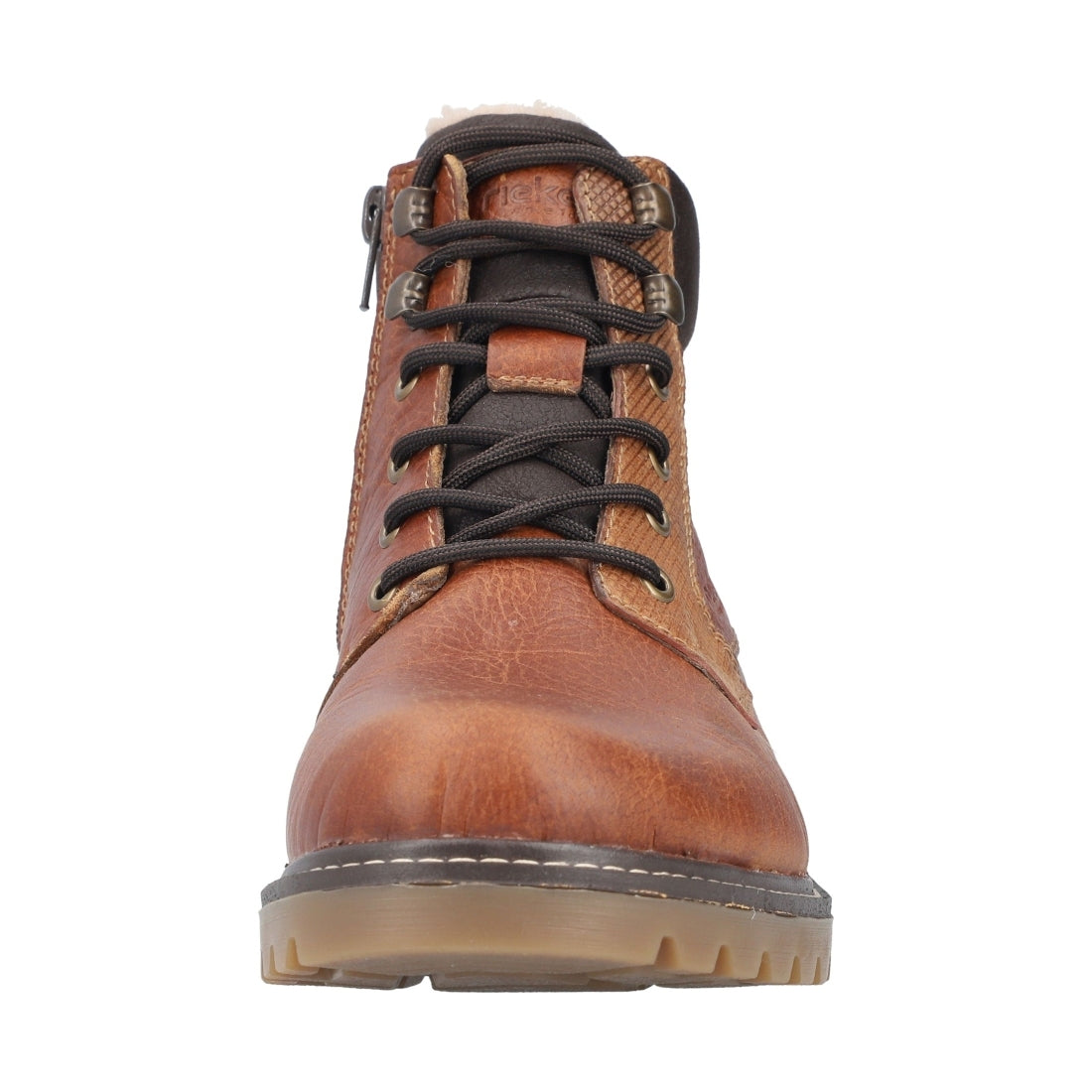 brown casual closed men's boots