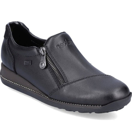 black casual closed ladies shoes