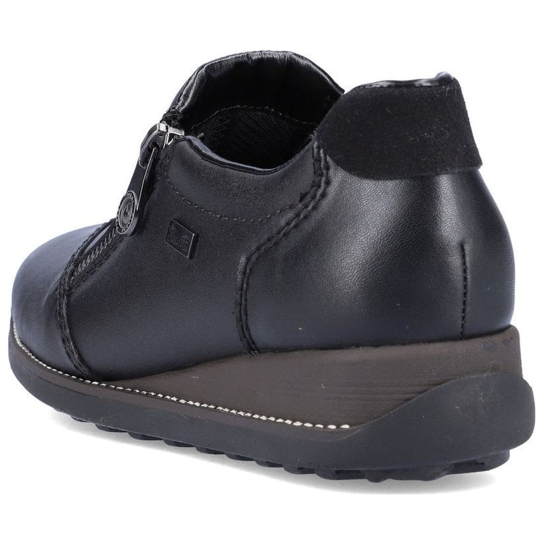 black casual closed ladies shoes