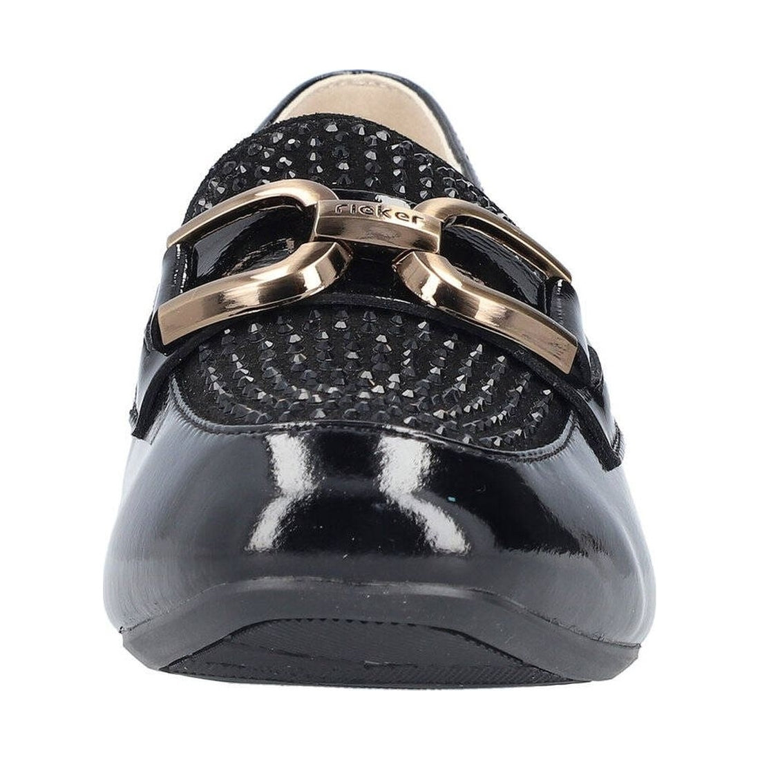 black elegant closed ladies shoes